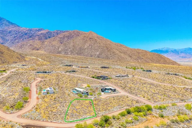 a view of ocean and mountain