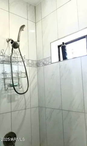 a close view of closet