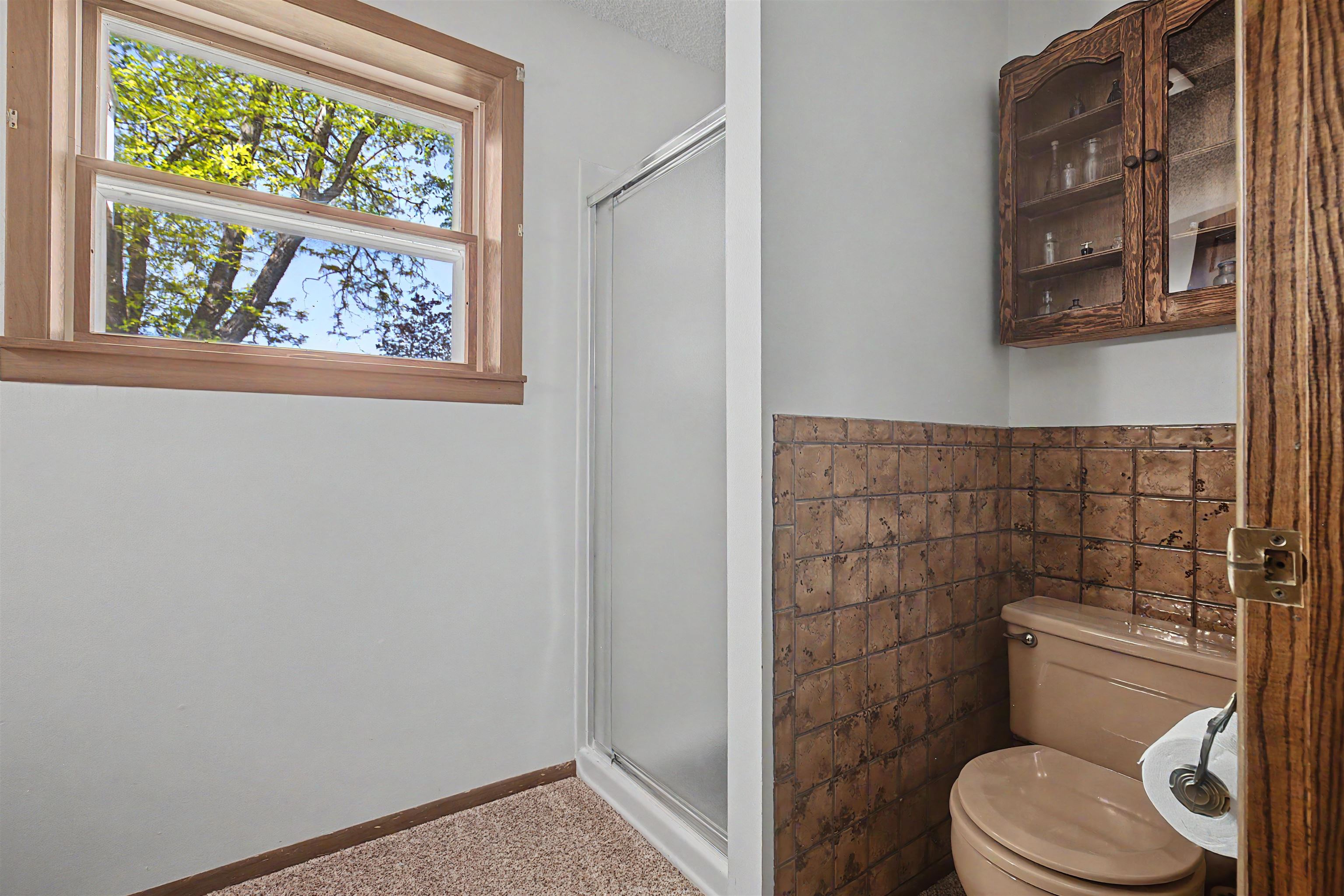 17380 Corbett Road Mount Carroll, IL 61053 - Photo 41 of 65 a bathroom with a toilet and a shower