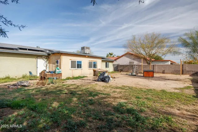 a view of a house with a patio
