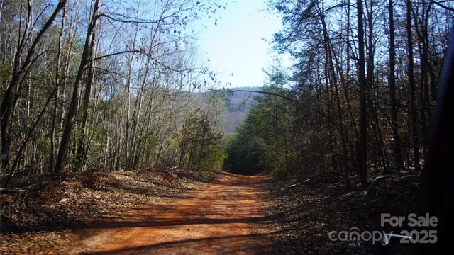 a view of small space with wooden fence