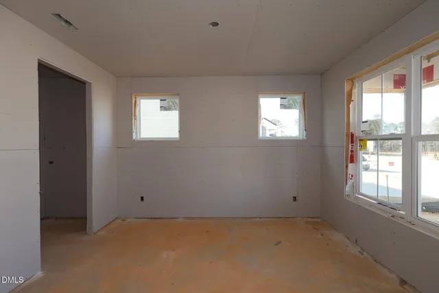 a view of an empty room