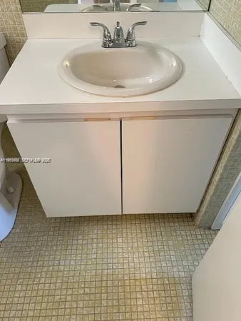 a view of a bathroom with a sink