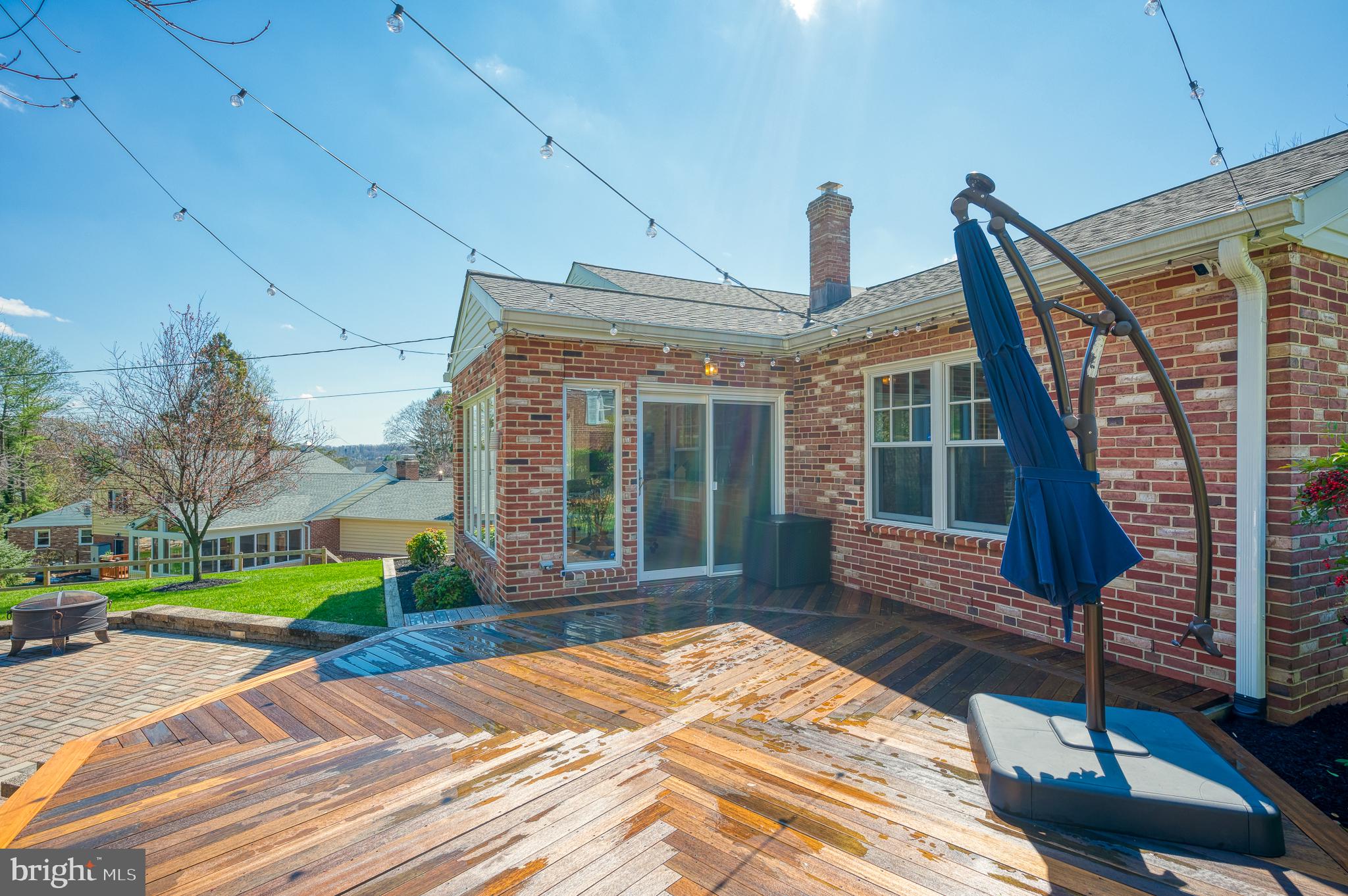 1012 Green Acre Road Towson, MD 21286 - Photo 33 of 69 Freshly Stained Deck & Paver Patio