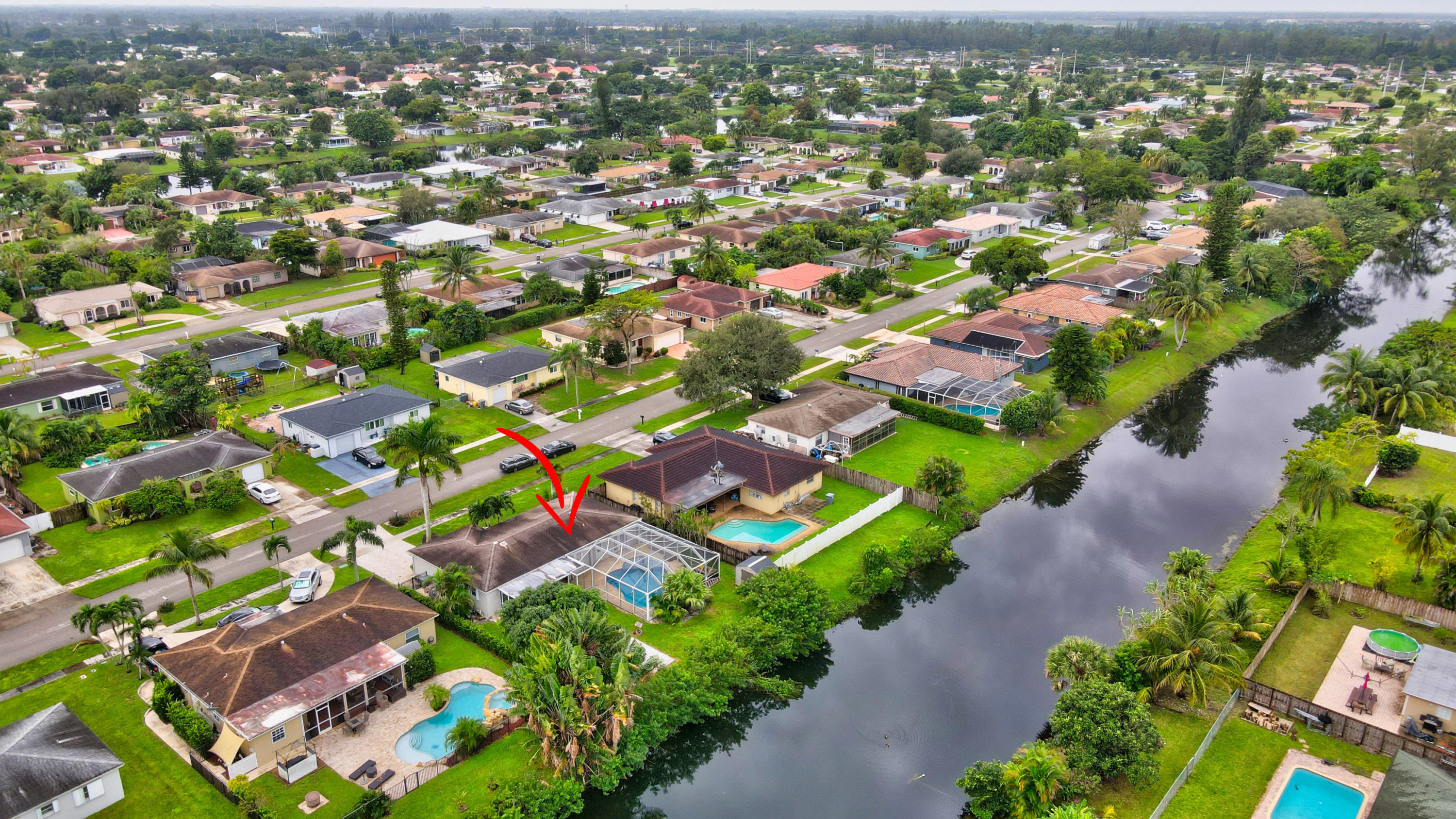 4607 Baldric Street Boca Raton, FL 33428 - Photo 32 of 35 Exterior Back Aerial 2