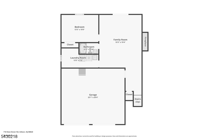 718 New Dover Road Edison, NJ 08820 - Photo 21 of 22 a picture of floor plan