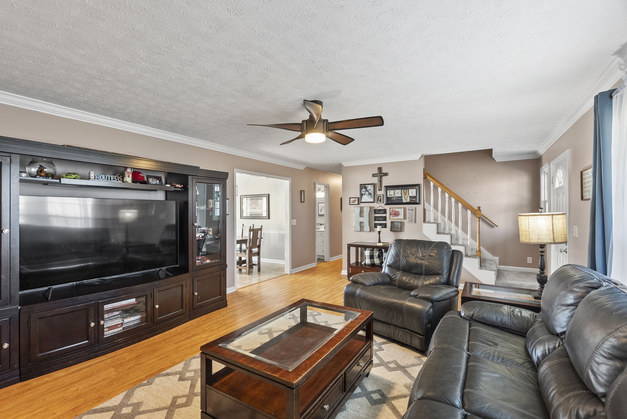 145 Kilgore Trace Cross Plains, TN 37049 - Photo 7 of 34 a living room with furniture and a flat screen tv
