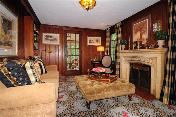 156 Edmunds Road Wellesley, MA 02481 - Photo 12 of 22 a living room with furniture and a fireplace