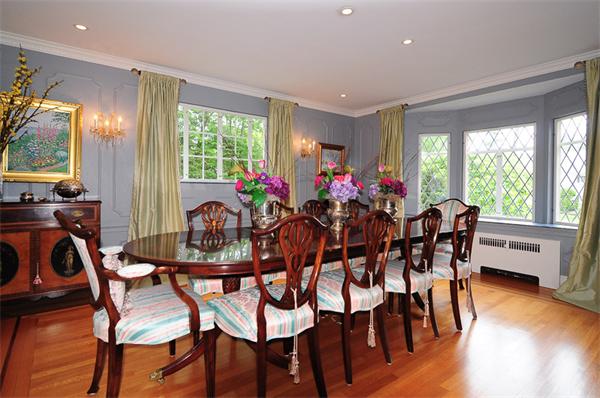156 Edmunds Road Wellesley, MA 02481 - Photo 6 of 22 a view of a dining room with furniture and wooden floor