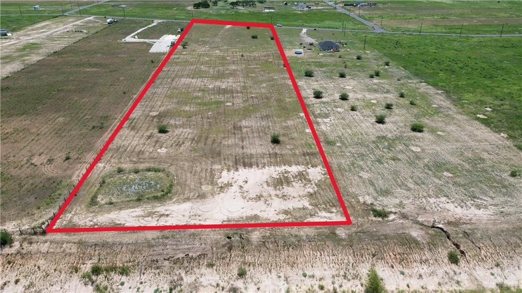 0 Cathy Drive Edcouch, TX 78538 - Photo 2 of 3 Aerial view of property's location featuring rural landscape and property parcel outlined