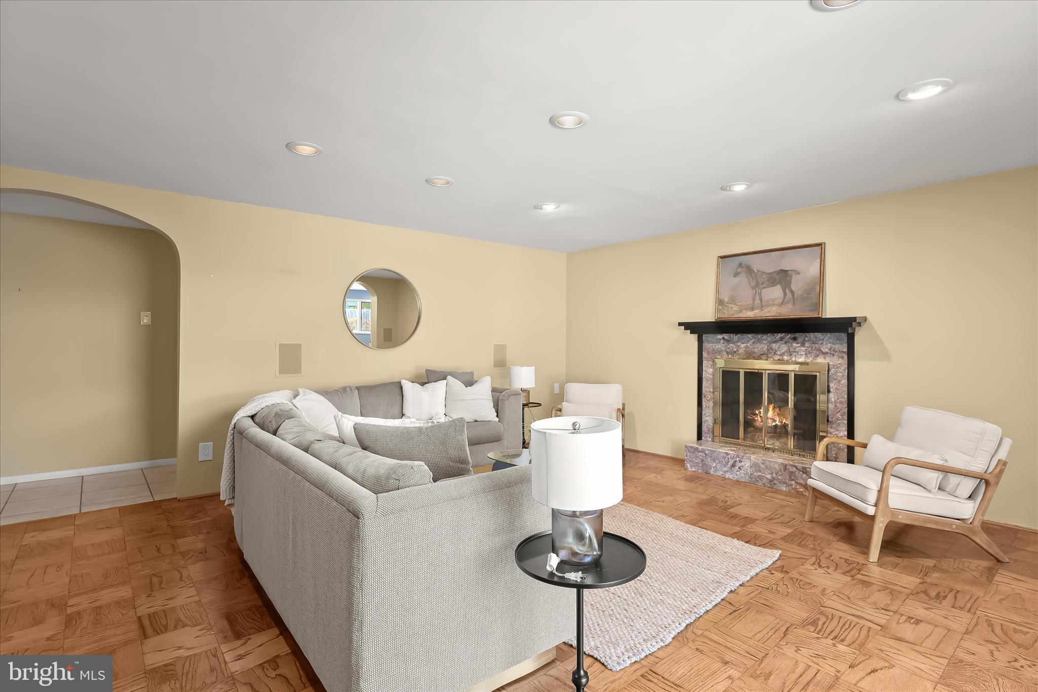 3408 Old Post Drive Baltimore, MD 21208 - Photo 52 of 81 a living room with furniture and a fireplace
