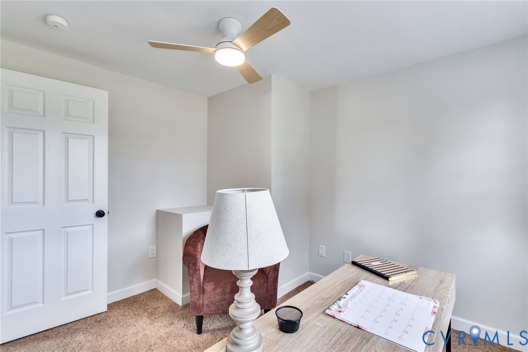 36 Bundick Road Lottsburg, VA 22511 - Photo 22 of 50 Recessed ceiling fan with wood-finish blades