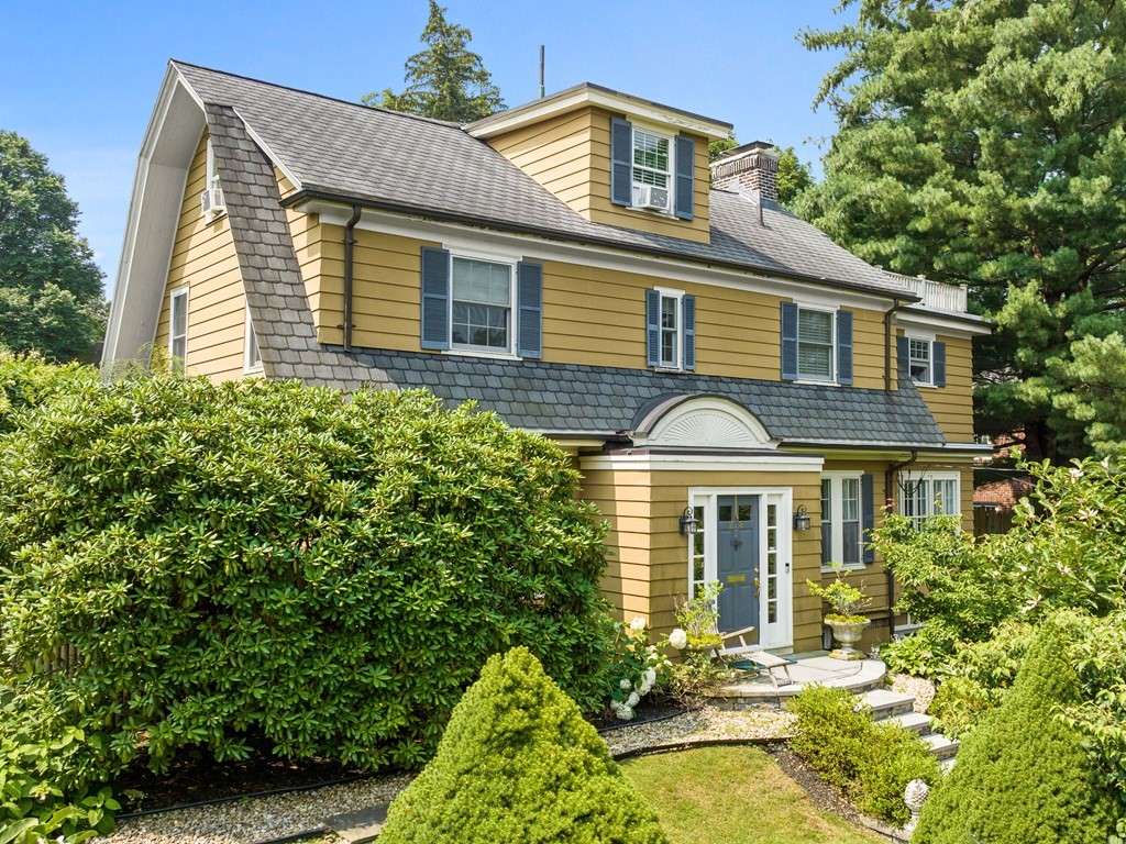 228 Wolcott Road Brookline, MA 02467 - Photo 1 of 29 front view of a house