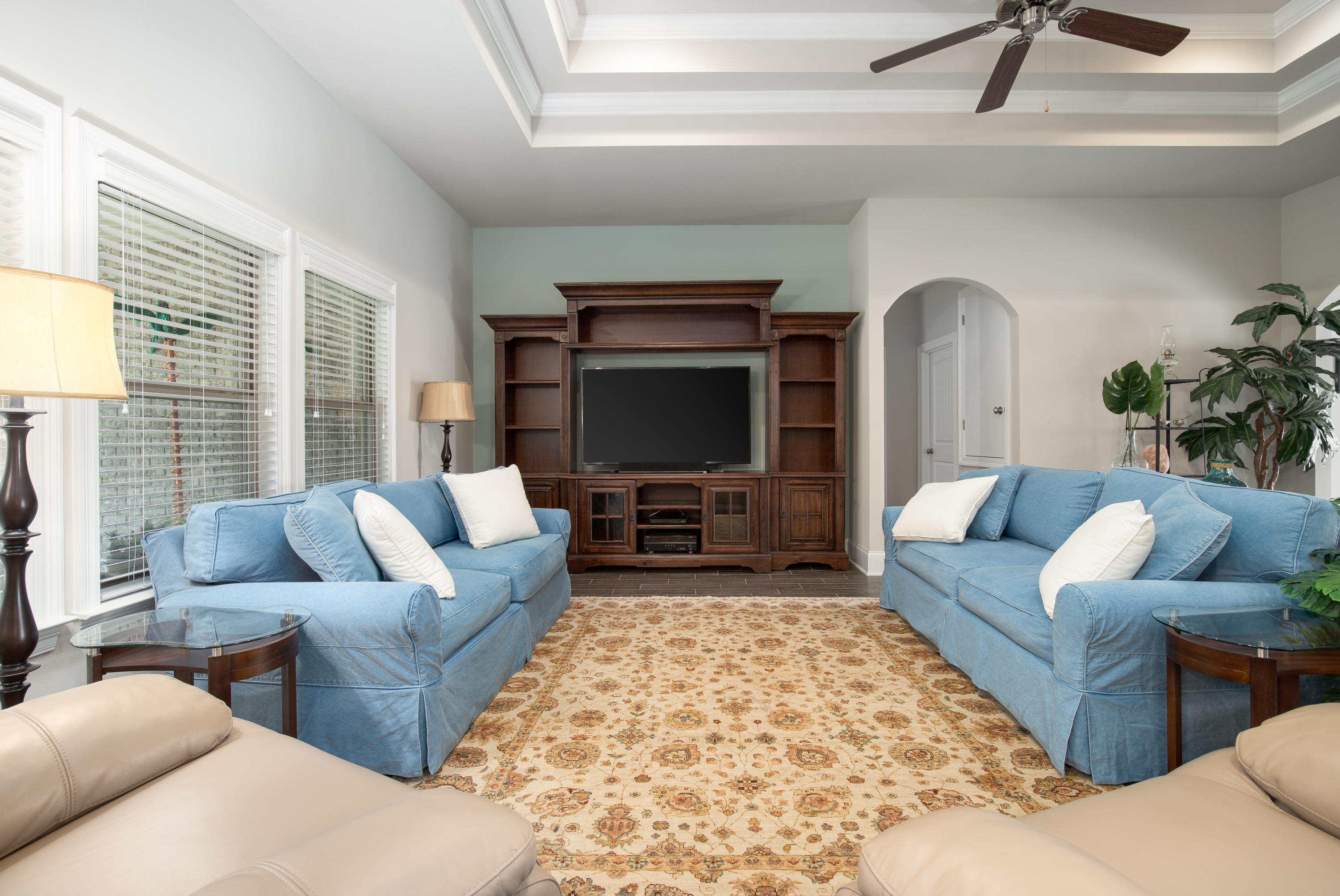3 Buddy Lane Santa Rosa Beach, FL 32459 - Photo 13 of 21 a living room with furniture and a flat screen tv