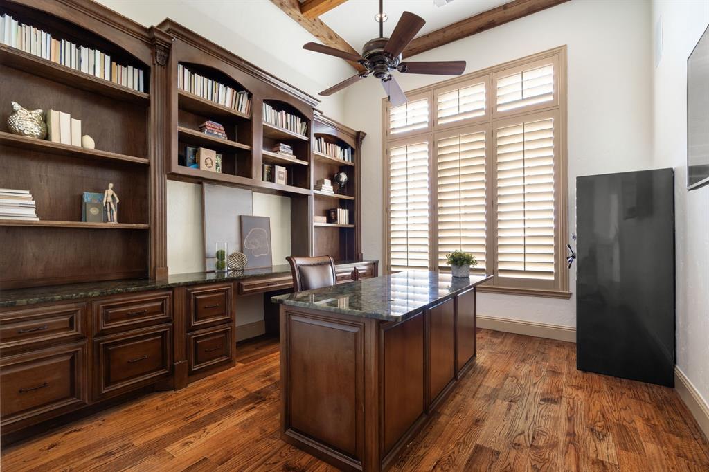 771 Hayden Road Lantana, TX 76226 - Photo 31 of 40 Home office fit for any CEO with stunning built-ins!