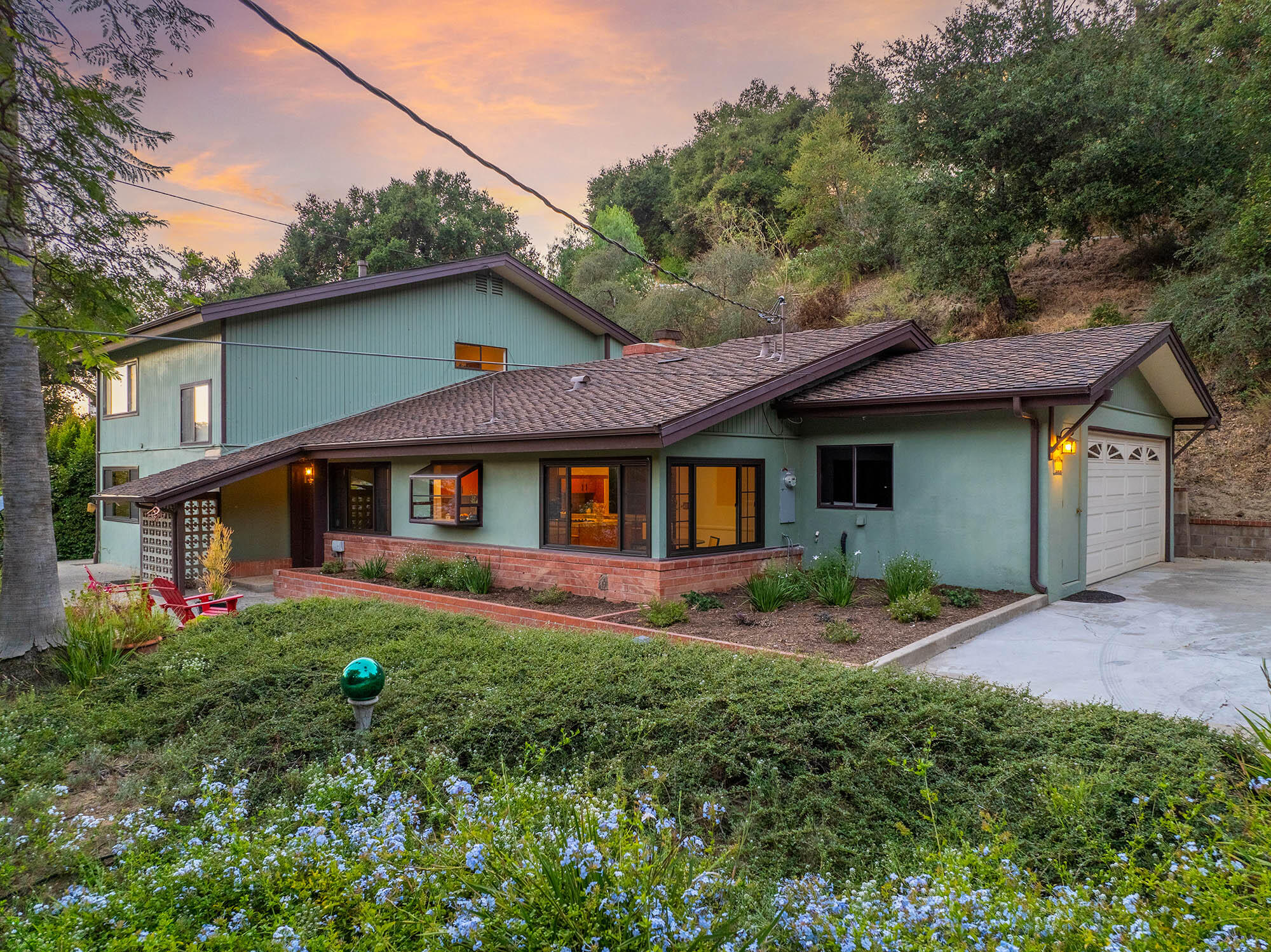 1133 Palomino Road Santa Barbara, CA 93105 - Photo 45 of 57 Twilight front - 1133 Palomino Rd