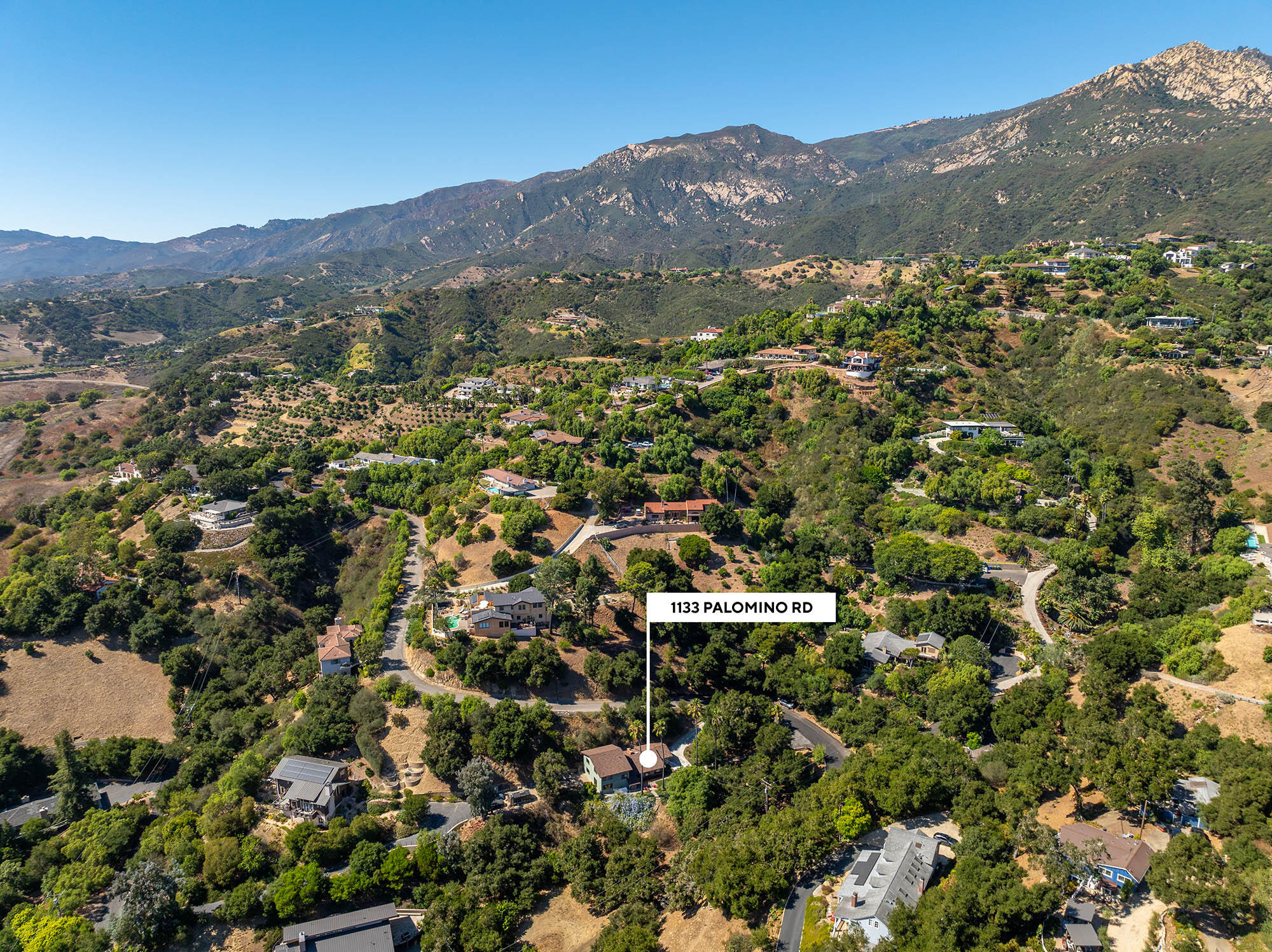 1133 Palomino Road Santa Barbara, CA 93105 - Photo 50 of 57 Aerial north west - 1133 Palomino Rd