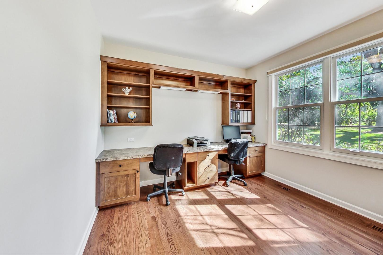 1429 Castleton Road Libertyville, IL 60048 - Photo 14 of 30 a view of a workspace with furniture and a window