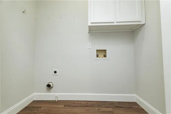 a view of a small space with a sink