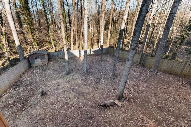 a view of outdoor space with chairs