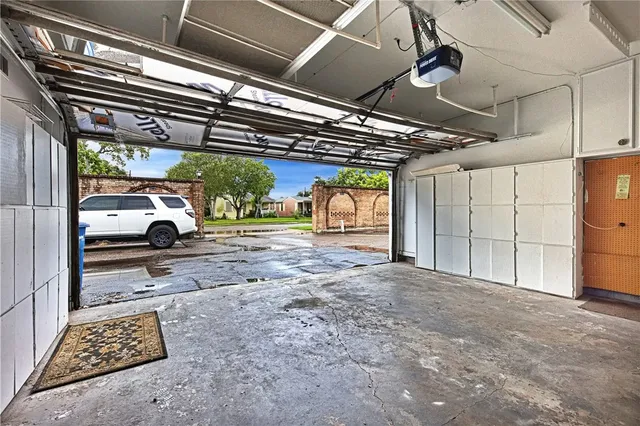 a view of parking garage