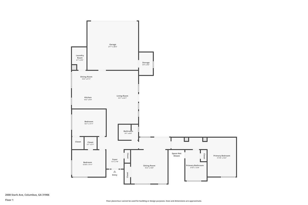 2008 Stark Avenue Columbus, GA 31906 - Photo 32 of 32 a picture of floor plan