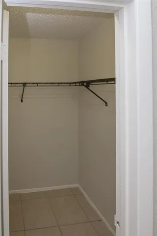 a view of small space with racks on the wall
