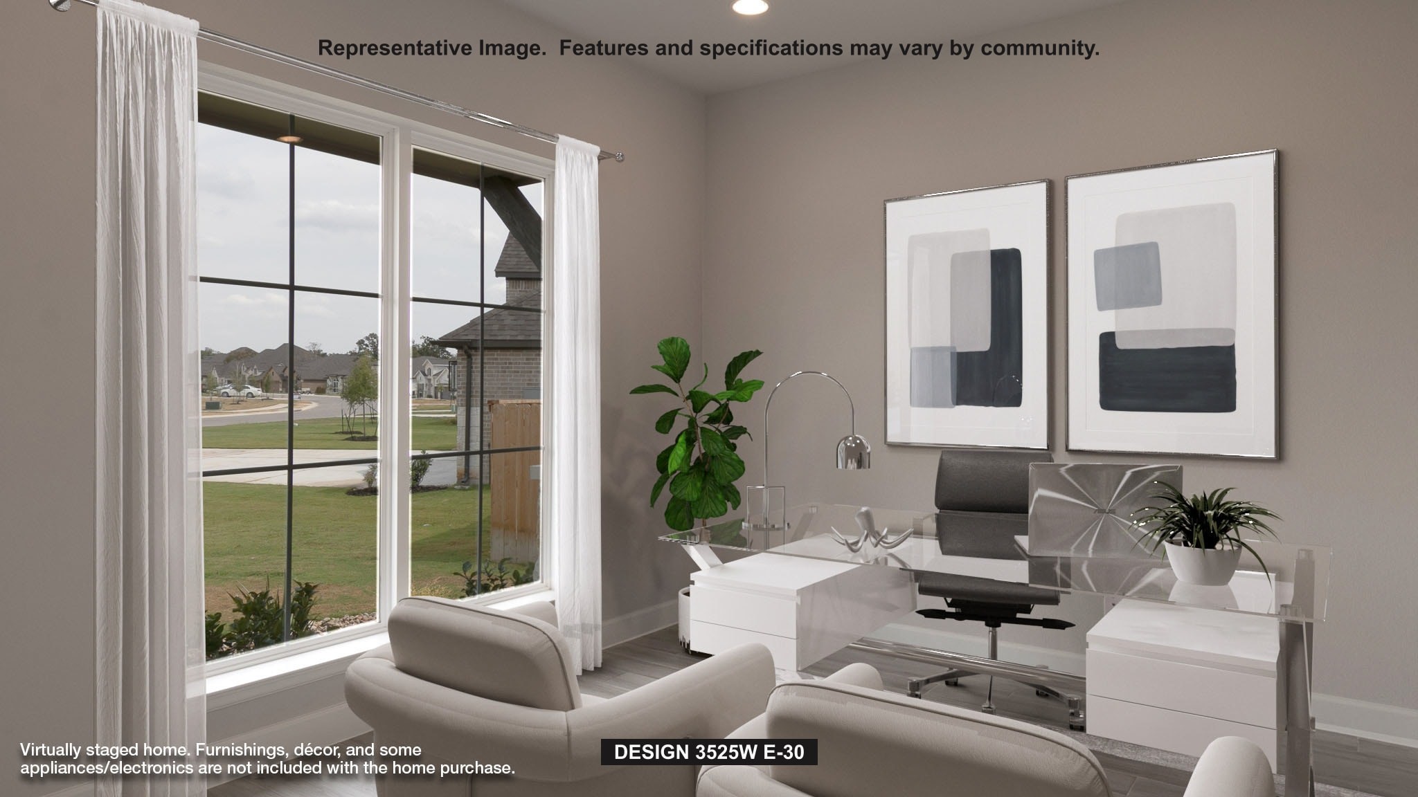 19026 Mandarin Street Manvel, TX 77578 - Photo 5 of 7 a living room with furniture and a potted plant