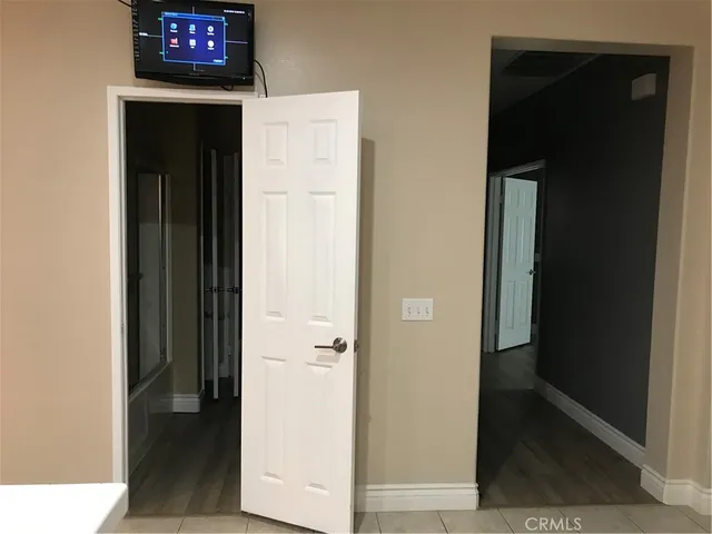 a view of a hallway with a hallway