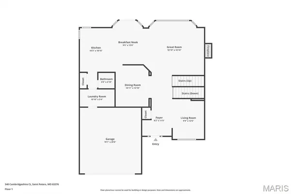 $495,000 | 340 Cambridgeshire Court, St. Peters, MO 63376