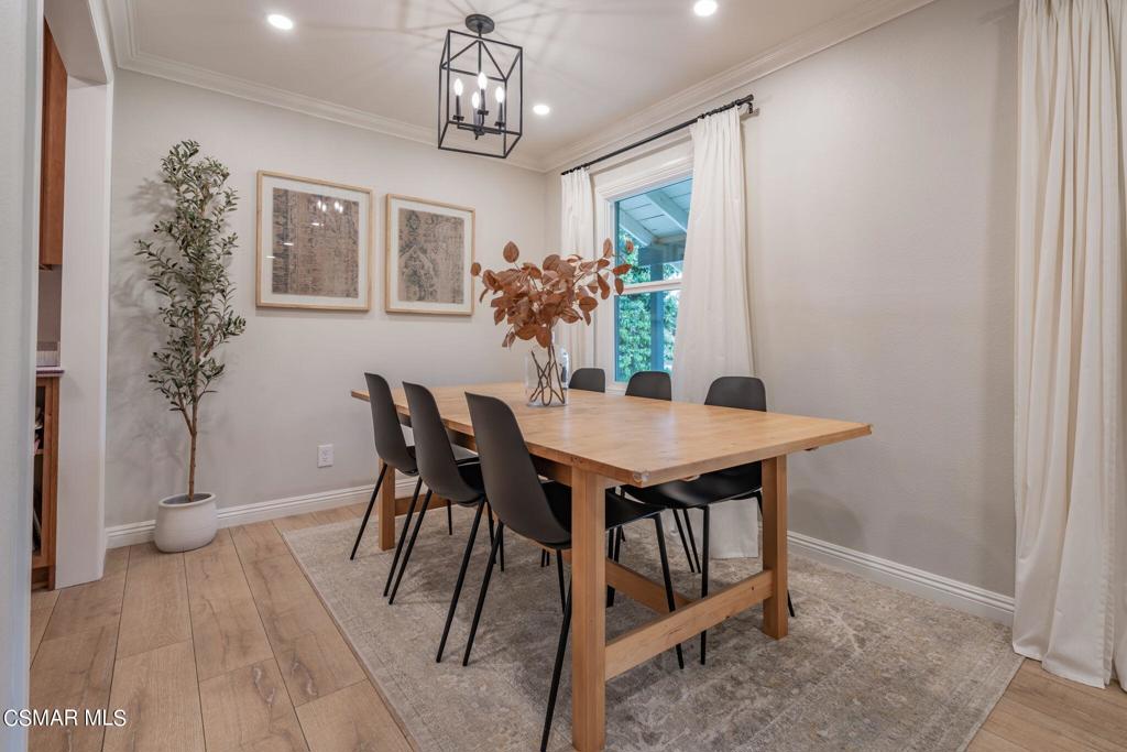 75 Neish Street Camarillo, CA 93010 - Photo 13 of 42 a view of a dining room with furniture and chandelier