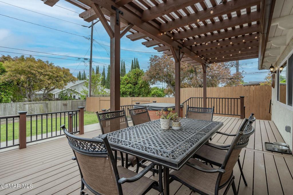 75 Neish Street Camarillo, CA 93010 - Photo 42 of 42 a view of a patio with a table chairs and wooden floor