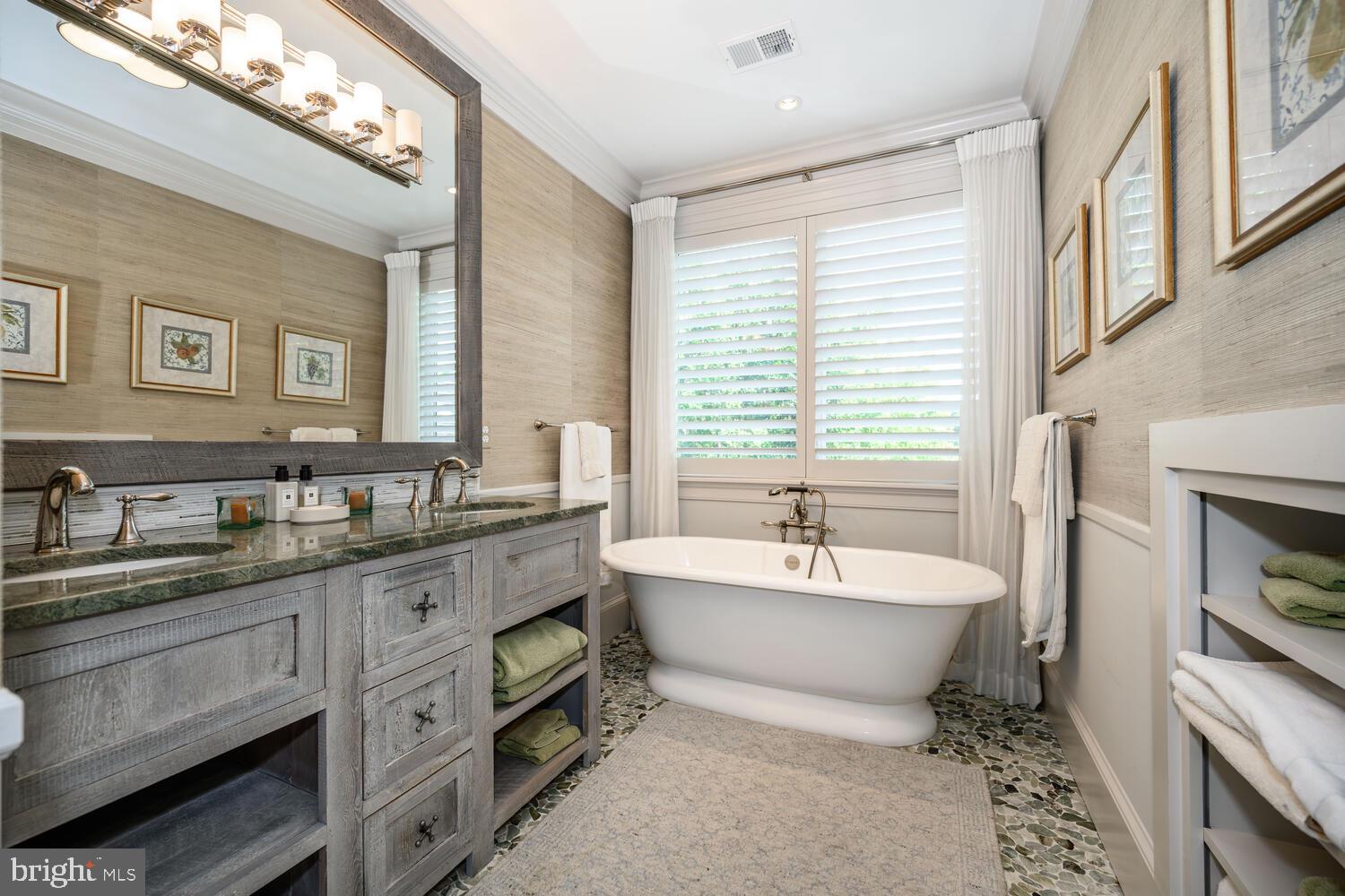 7508 Cooper Point Road Bozman, MD 21612 - Photo 98 of 116 Private guest bath w/glass shower & sep. tub