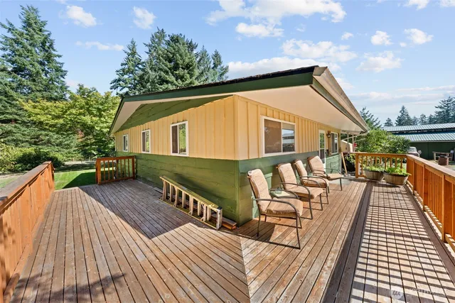 a house view with a garden space