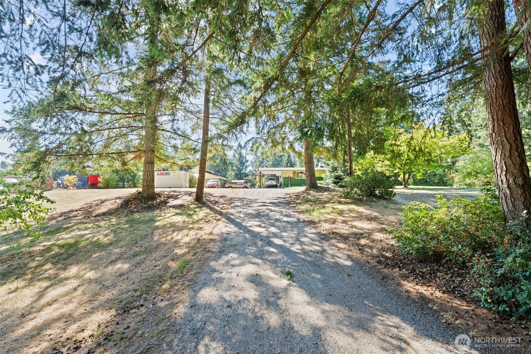 1906 164th Street South Spanaway, WA 98387 - Photo 3 of 35 a view of road with large trees