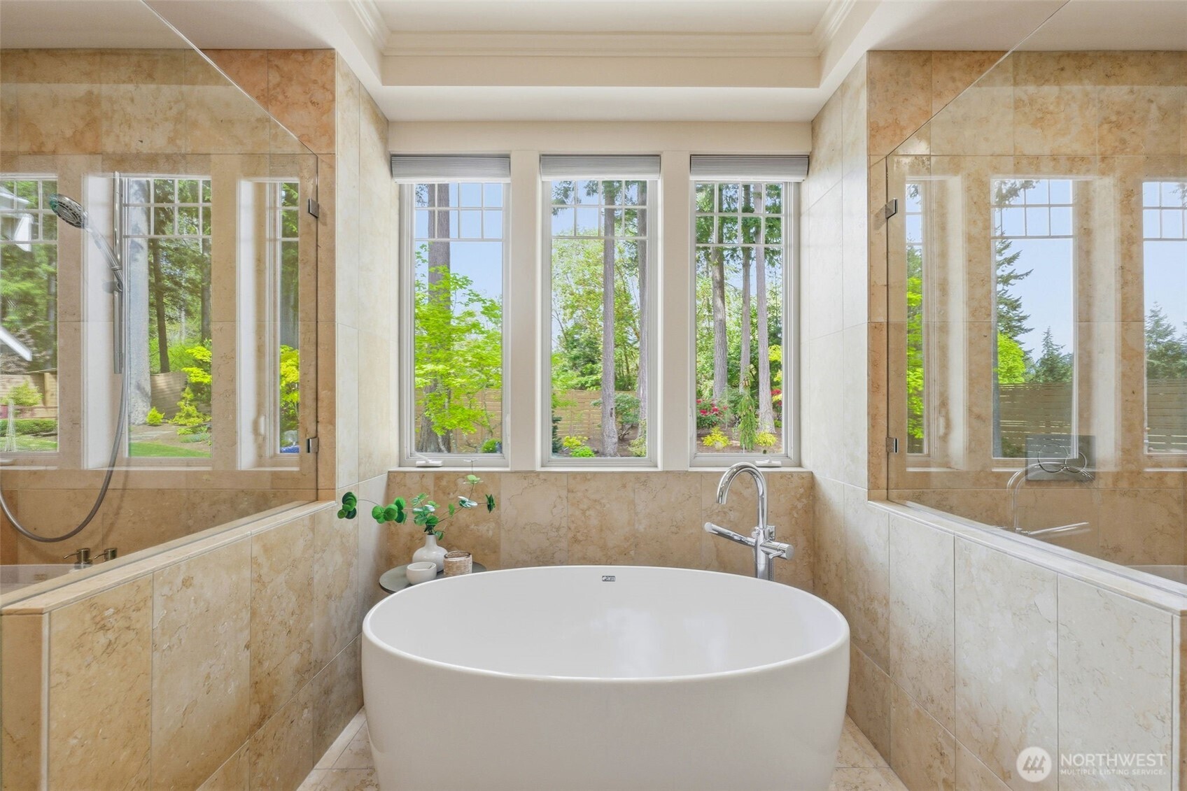 3915 Bay View Lane Gig Harbor, WA 98332 - Photo 23 of 40 a bath tub sitting in a bathroom next to a window