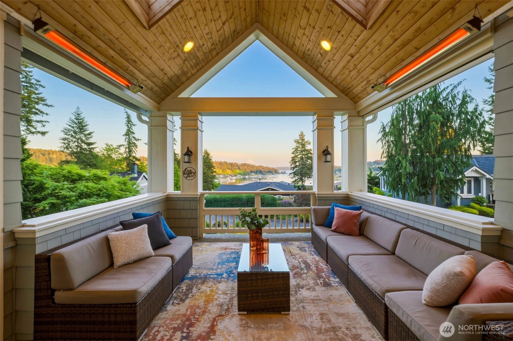 3915 Bay View Lane Gig Harbor, WA 98332 - Photo 26 of 40 a balcony with furniture and a potted plant