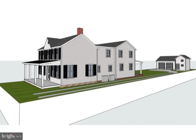 210 Cornwall Street Northwest Leesburg, VA 20176 - Photo 7 of 9 Driveway and Garage Rendering