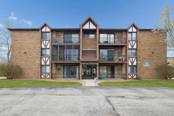 a view of brick building
