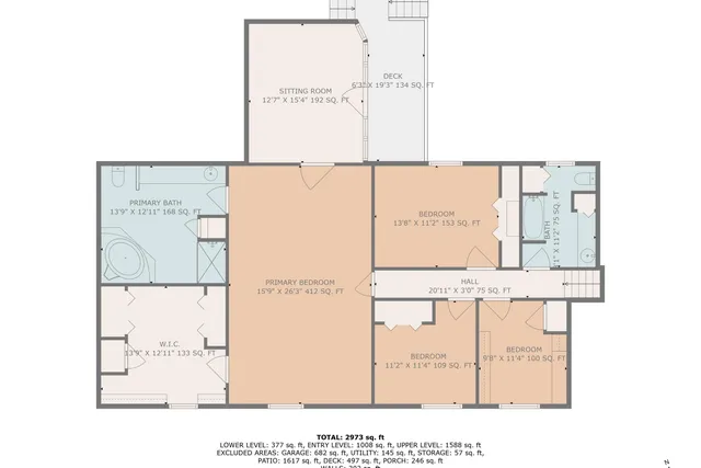 a room with a bed and a flat screen tv