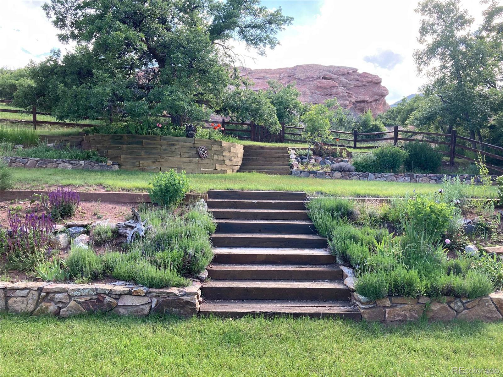 6227 Colorow Drive Morrison, CO 80465 - Photo 32 of 43 a view of a garden with houses