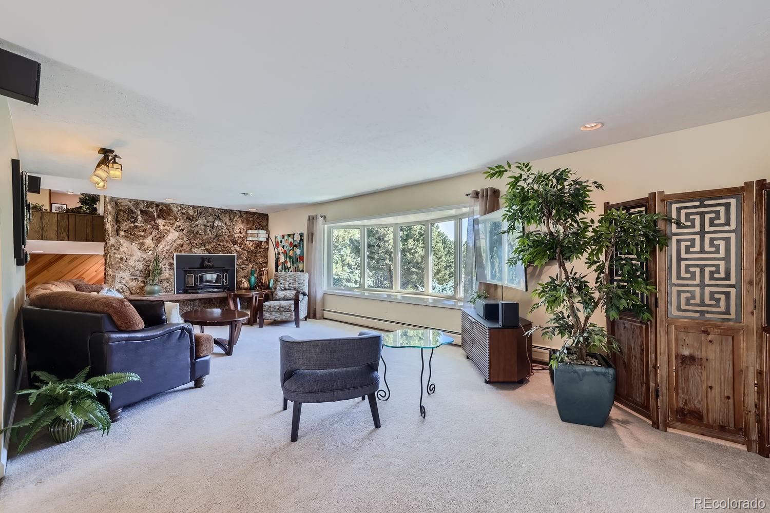 6227 Colorow Drive Morrison, CO 80465 - Photo 5 of 43 a living room with furniture and a potted plant