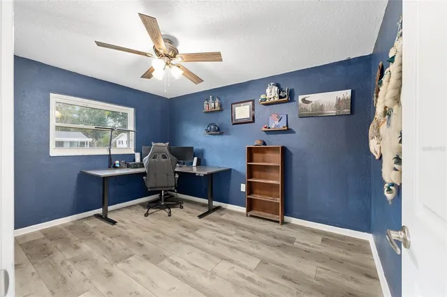 a workspace with a window