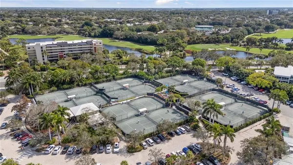 a view of a city with tall buildings