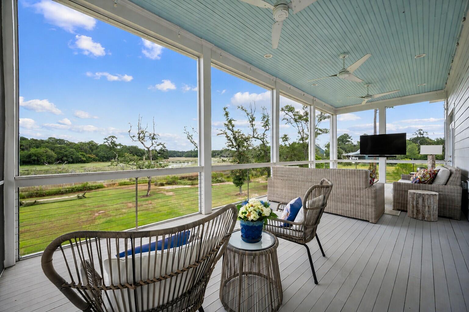 660 Broadmarsh Road McClellanville, SC 29458 - Photo 36 of 57 Screened Porch-1