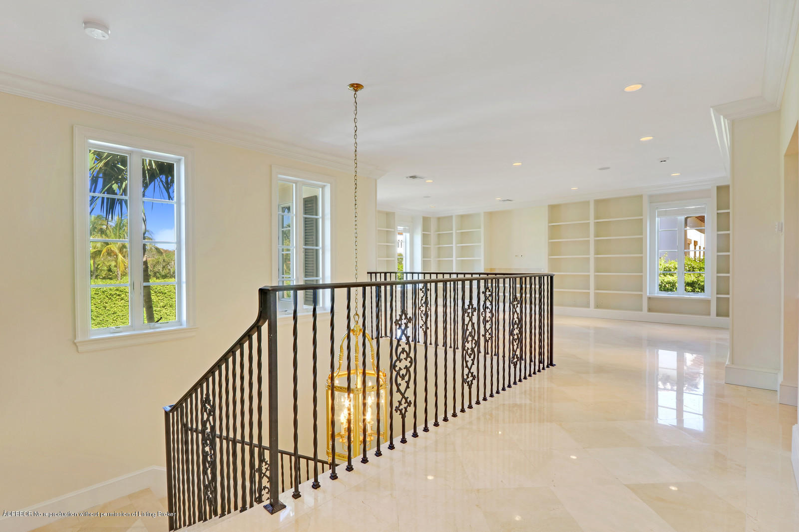 695 South County Road Palm Beach, FL 33480 - Photo 13 of 17 a view of a hallway with windows