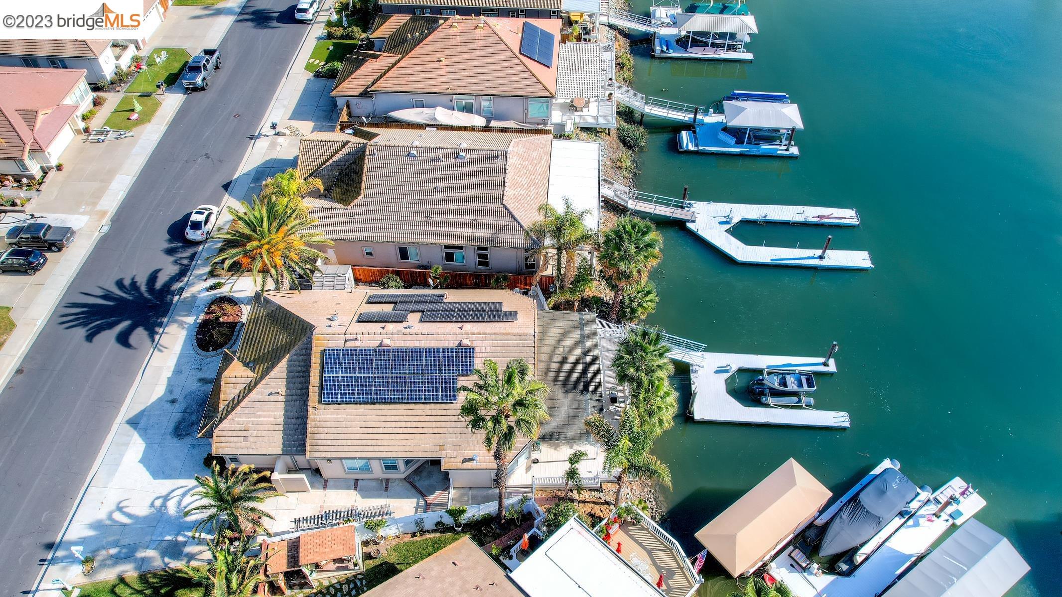 4050 Pier Point, Unit 100 Discovery Bay, CA 94505 - Photo 54 of 60 an aerial view of a house with a yard