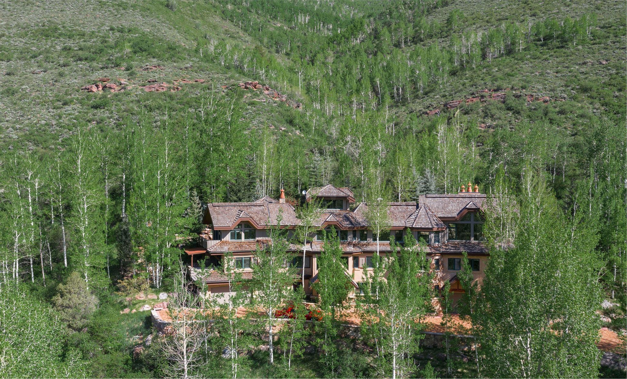 1487 Buffehr Creek Road Vail, CO 81657 - Photo 24 of 32 Aerial 2