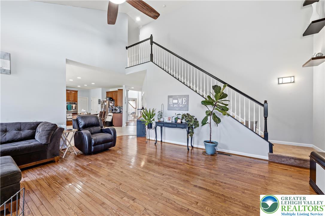 130 Lower Way Road Easton, PA 18045 - Photo 6 of 56 a living room with furniture and a wooden floor