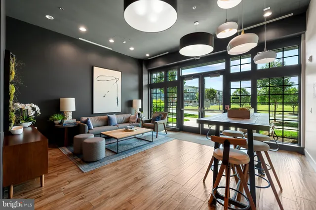 a view of a town with residential houses